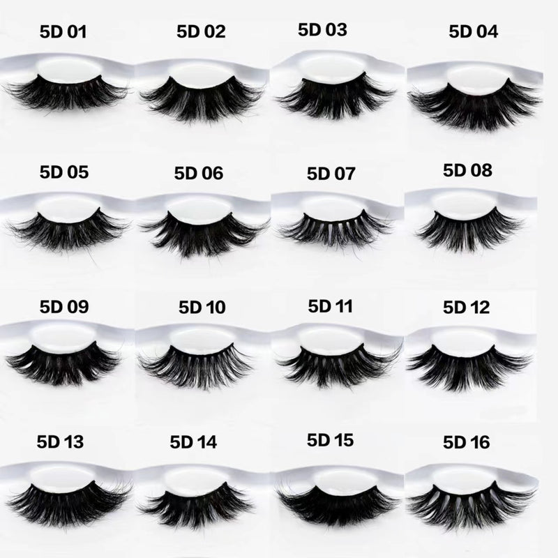 25mm 5D mink lashes 100pairs $100(mixed styles)  “CCC”