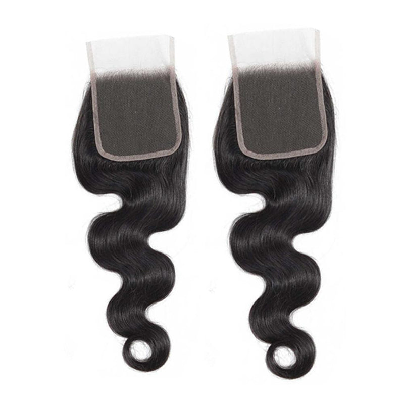 Wolf king body wave 4*4 HD transparent lace closure