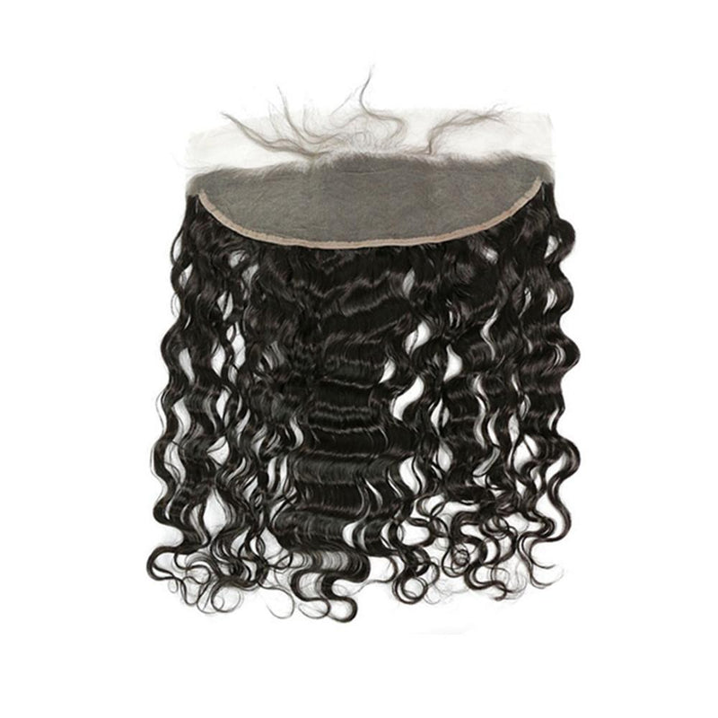 Wolf king natural wave 13*4 HD transparent lace frontal