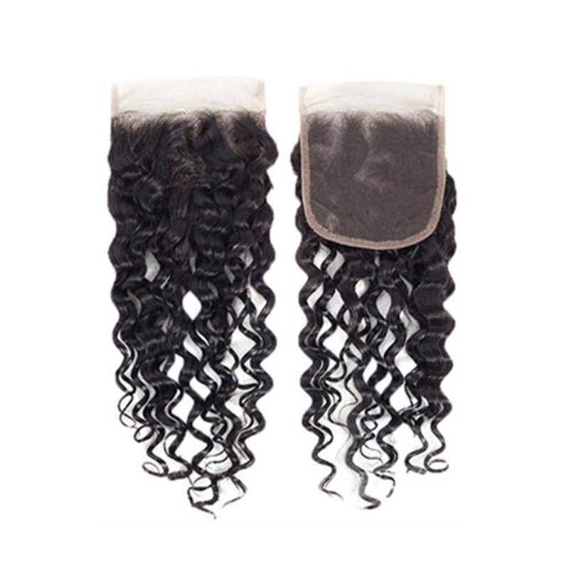 Wolf king natural wave 5*5 HD transparent lace closure