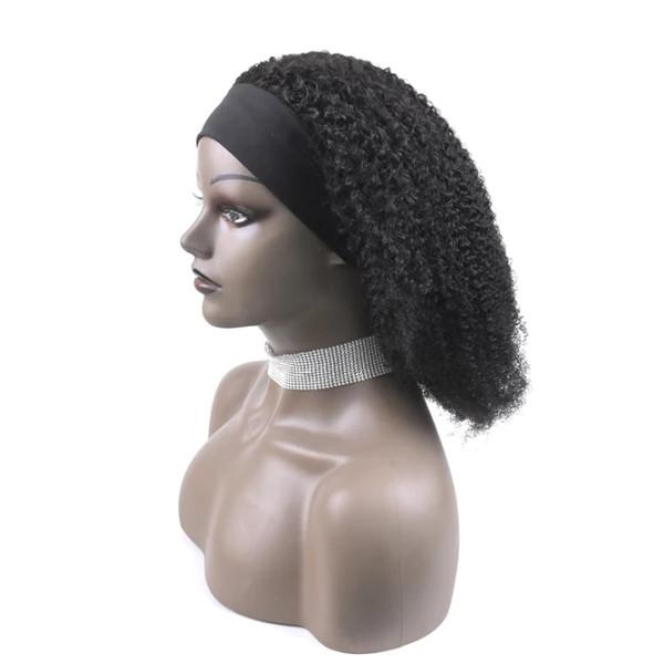 Wolf king kinky curly Headband wig 100% human hair [without design band]