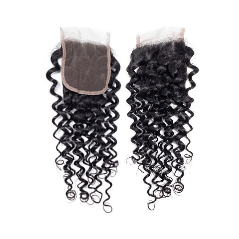 Wolf king water wave 4*4 HD transparent lace closure