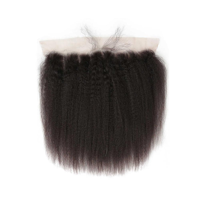 Wolf king kinky straight wave 13*6 HD transparent lace frontal