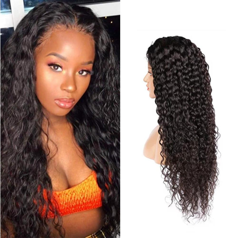 Wolf king curly Full lace wig 100% human hair natural color