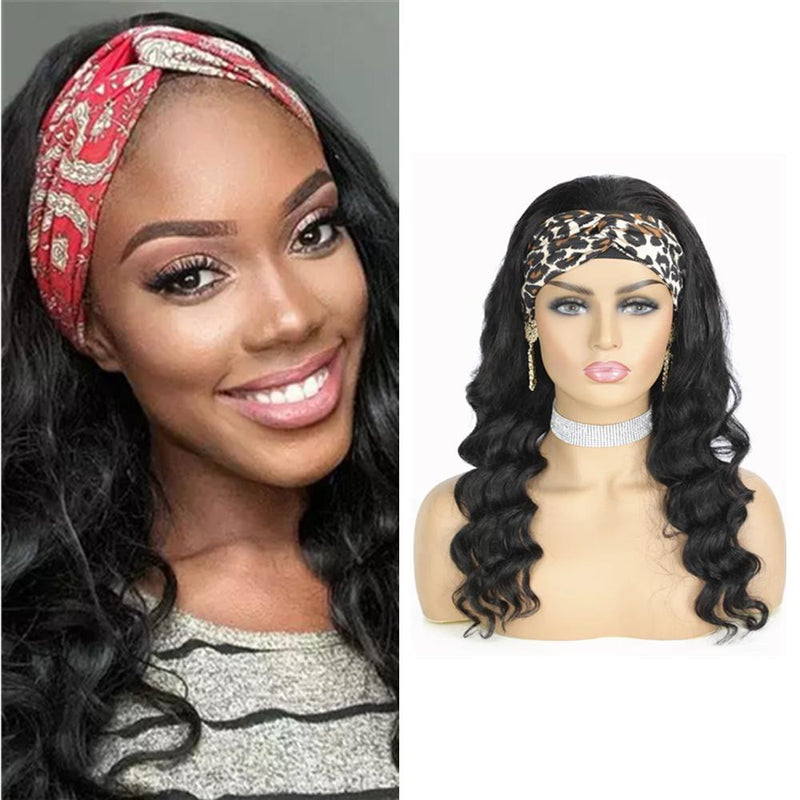 Wolf king loose wave Headband wig 100% human hair [without design band]