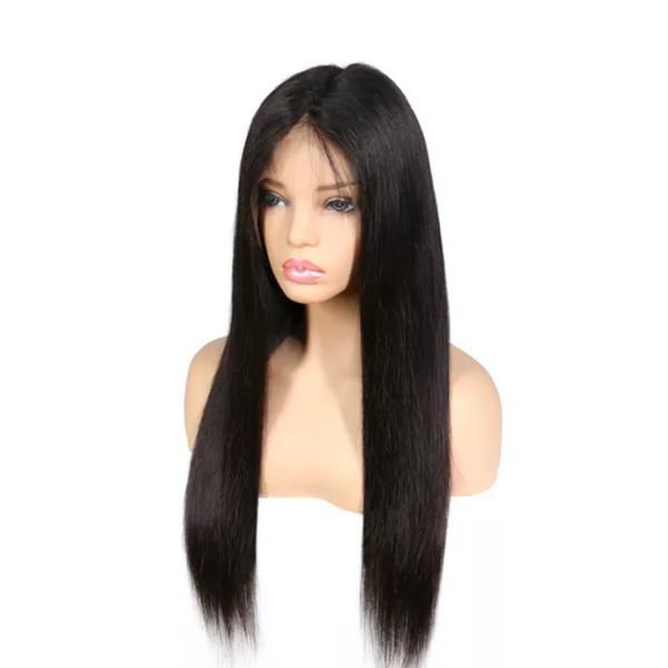 Wolf king Straight 13*6 front lace wig natural color 100% human hair