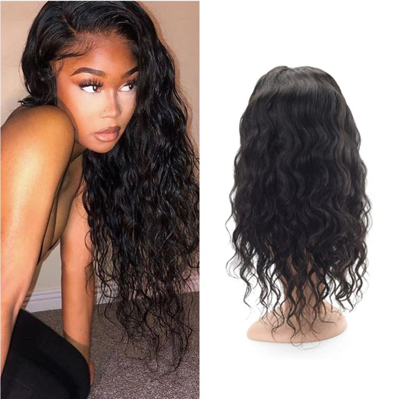 Wolf king natural wave Full lace wig 100% human hair natural color