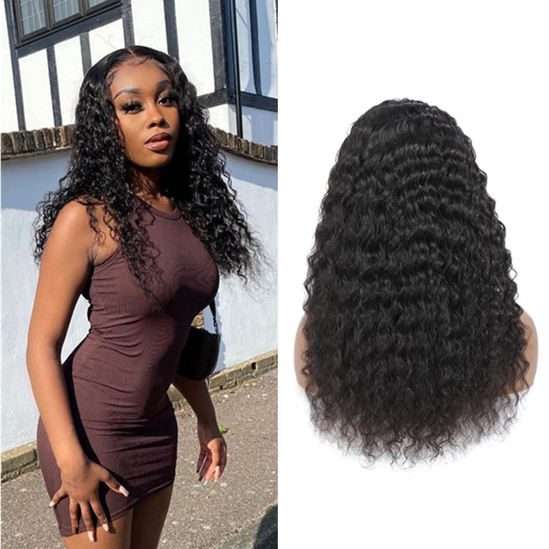 Wolf king water wave Full lace wig 100% human hair natural color