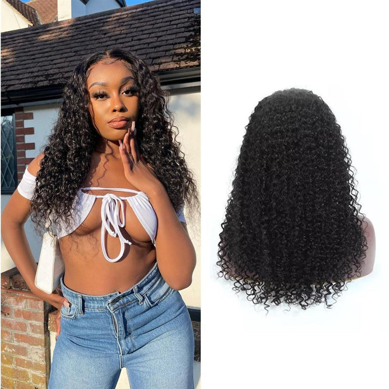 Wolf king water wave 5*5 HD transparent closure wig 100% human hair