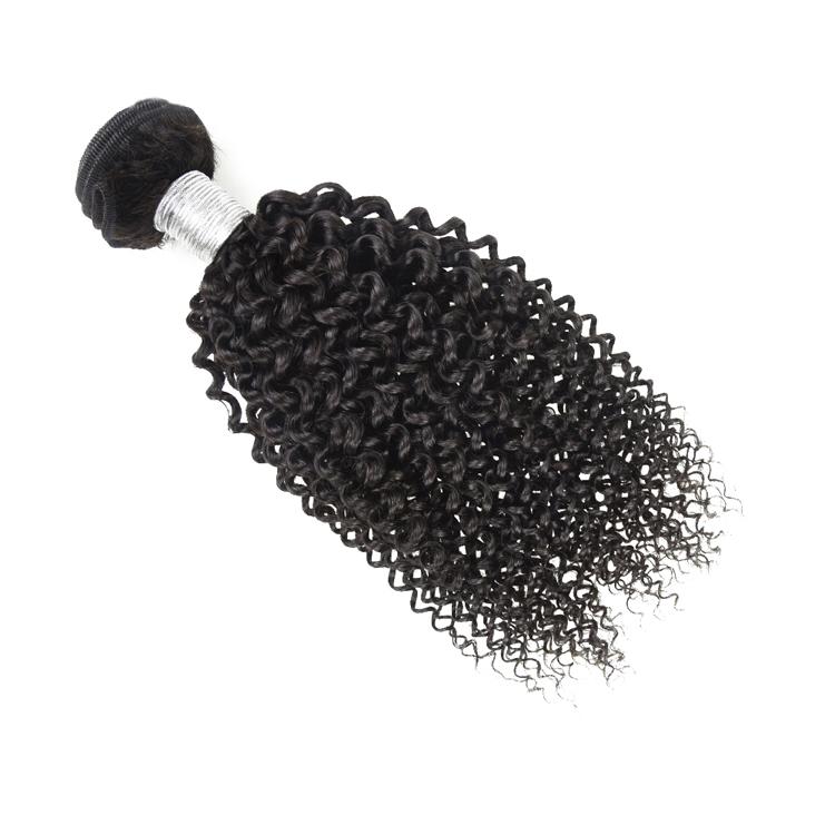 Wolf king kinky curly wave 1 bundle natural color virgin human hair weft